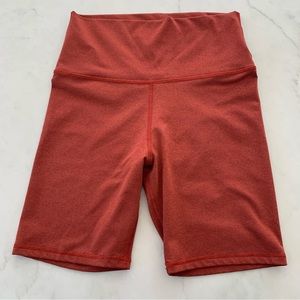 Aerie  Move Biker Shorts High Waisted Rust Color Size Medium